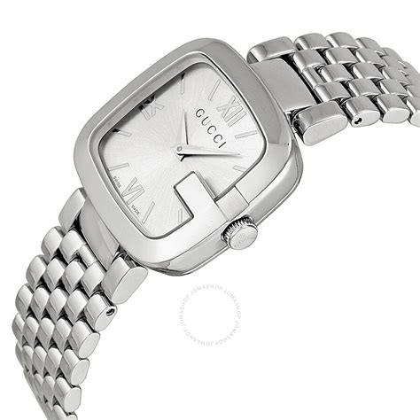 womens gucci silver watch|stainless steel Gucci watch women.